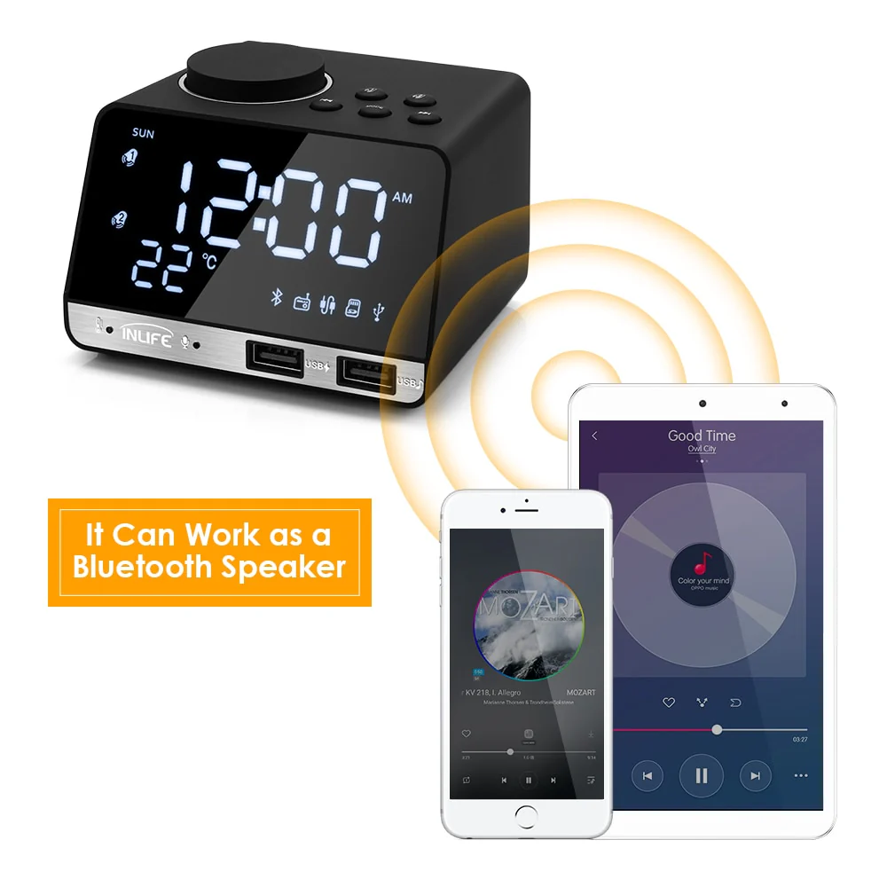 Radio Réveil Bluetooth – Image 2