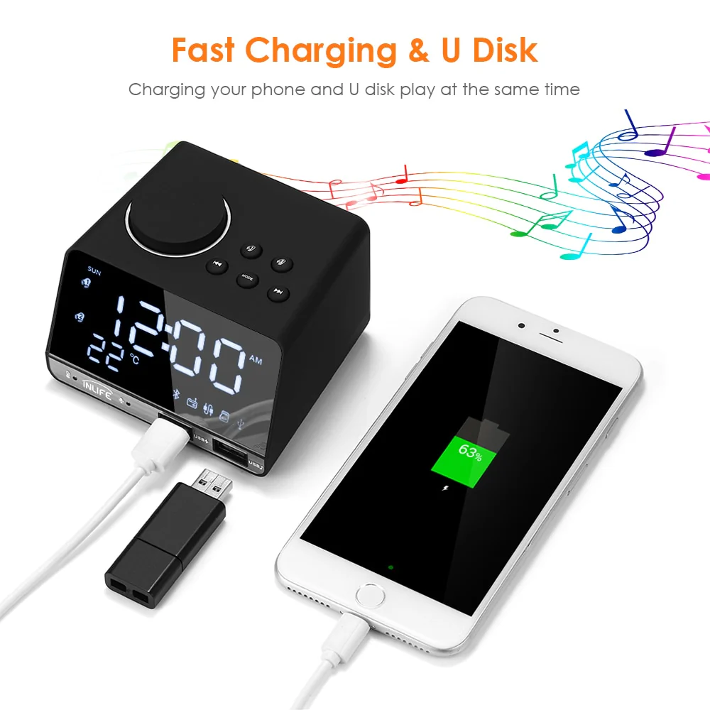 Radio Réveil Bluetooth – Image 3
