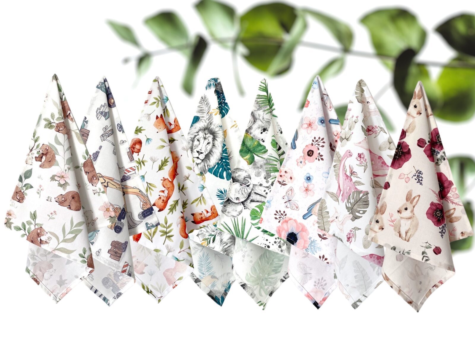 Serviette de table Enfants doublée éponge, 50 coloris